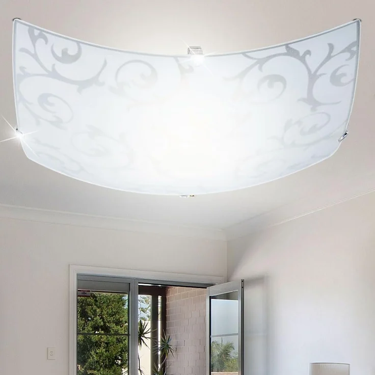 Deckenlampe, Glas, Blüten Design, L 25 cm, CEDRIC – Bild 2