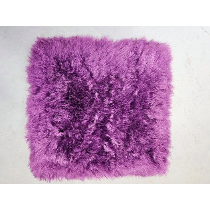 Provellus Sitzkissen Vegane Sitzauflage 40x40 cm Felloptik weich & waschbar – Bild 4