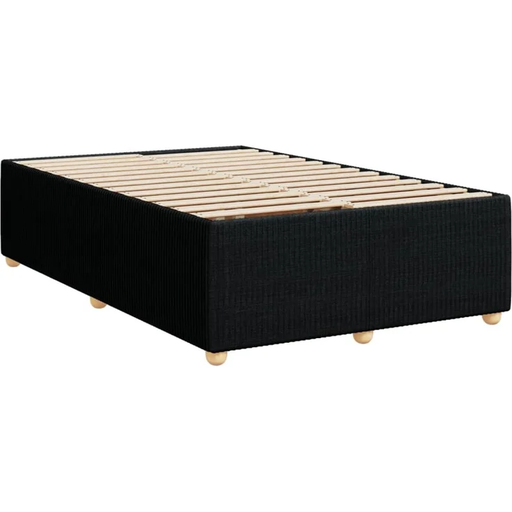 vidaXL Boxspringbett mit Matratze Schwarz 120x200 cm Stoff 3289732 – Bild 9