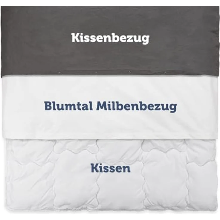 Blumtal Milbenbezug-Decke, Rechteckig, Weiß, 200x155 cm, Oeko-Tex®, 100% Milbenschutz, Waschmaschinenfest, Knisterfrei – Bild 4