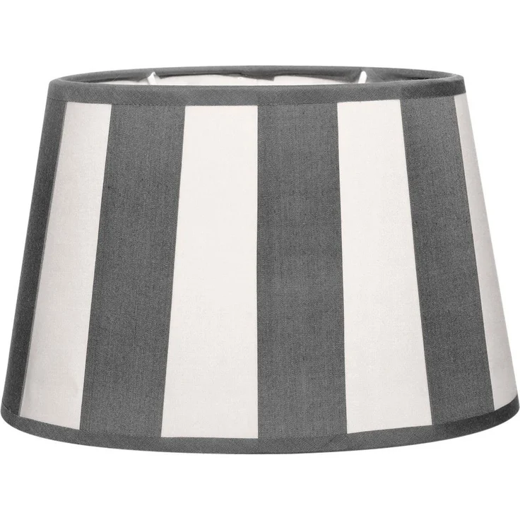 Brillibrum Lampenschirm Lampenschirm gestreift oval rund Streifenmuster E27 E14 – Bild 1