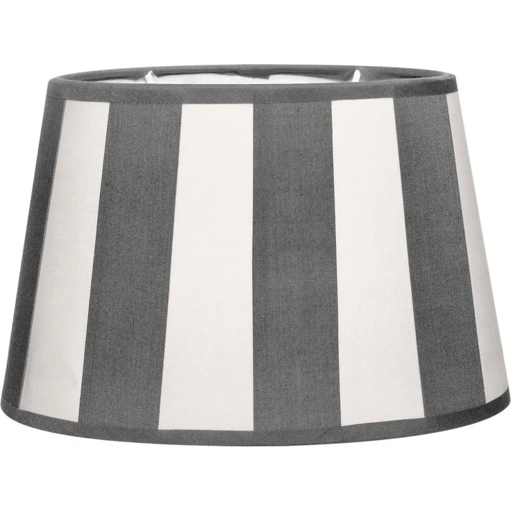 Brillibrum Lampenschirm Lampenschirm gestreift oval rund Streifenmuster E27 E14