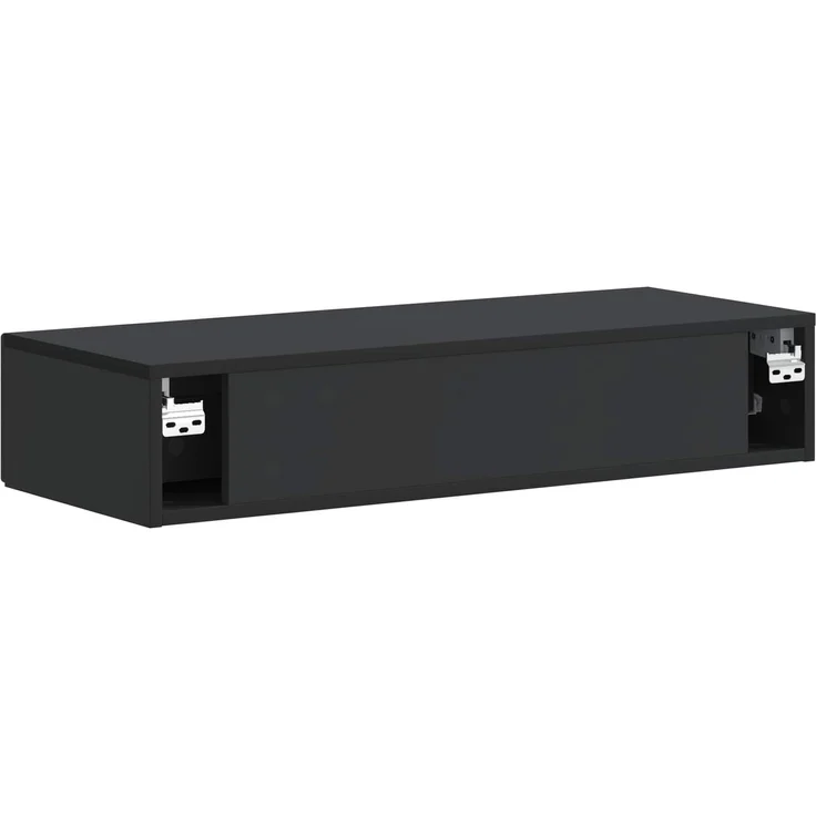 vidaXL Wandmontierter Beistelltisch Schwarz 87,5 x 34,5 x 17 cm 898156 – Bild 7