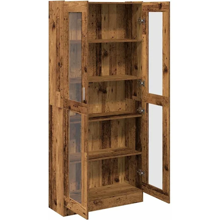 vidaXL Highboard Altholz-Optik 82,5x30,5x185 cm Holzwerkstoff 3318720 – Bild 6