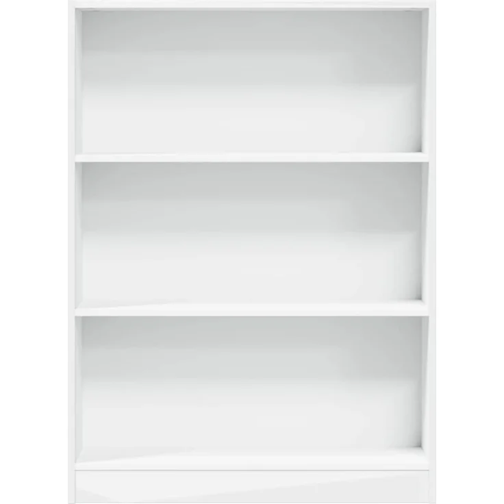 vidaXL Bücherregal Weiß 80x24x109 cm Holzwerkstoff 857835 – Bild 3