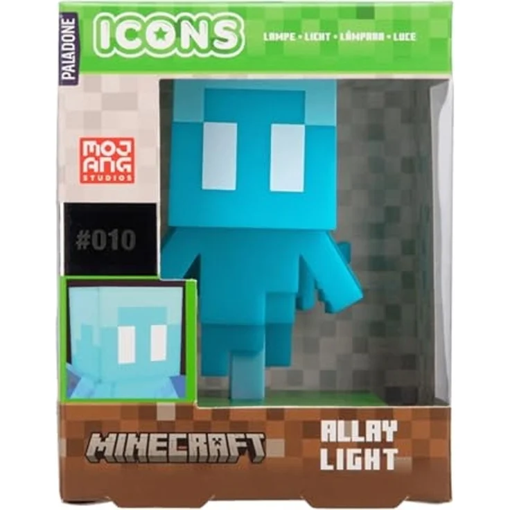 Minecraft Paladone Allay freistehende Schreibtischleuchte, Spielzimmer-Dekoration und Merchandise für Jungen und Mädchen, Nachtlicht-Geschenk, Zubehör für Spielzimmer und Schlafzimmer – Bild 2