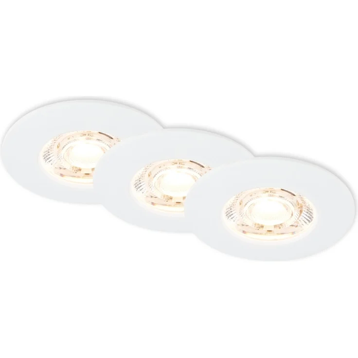 Briloner LED-Einbauleuchten Kulana Mini 3er Set Mini 3,6W 350lm weiß – Bild 1