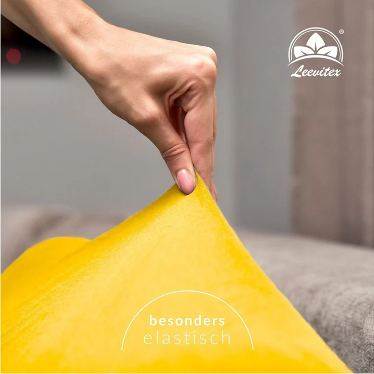 leevitex® Spannbettlaken Jersey aus 100% Baumwolle, für Kinder- & Standardmatratzen, Jersey, Gummizug: rundum, 100% Baumwolle, anschmiegsam & dehnbar, diverse Größen und Farben – Bild 3