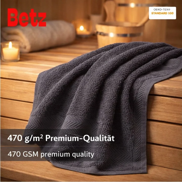 Betz Badetuch 2 Stück Duschtücher Duschtuch Set Größe 70x140 cm, Baumwolle (Set, 2-St) – Bild 2