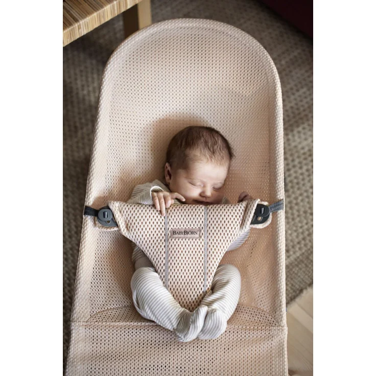 BabyBjörn Bliss Mesh Wippe Perlenrosa Rosa hell – Bild 8