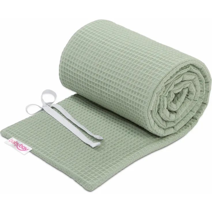 babybay Nestchen Waffelpiqué passend für Modell Maxi, Boxspring, Comfort und Comfort Plus, jadegrün