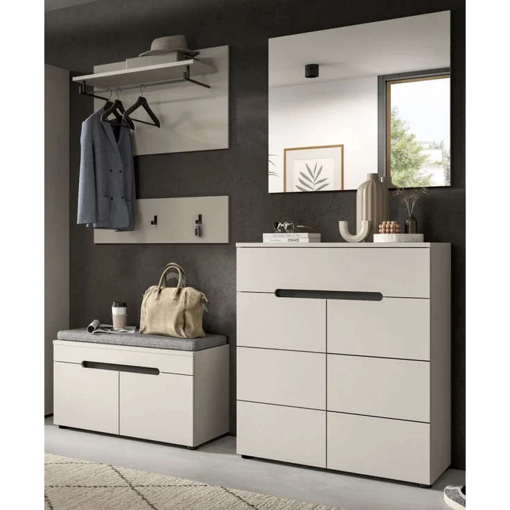 Garderobe Set 2-tlg. Cooper in Kaschmir 80 cm – Bild 6