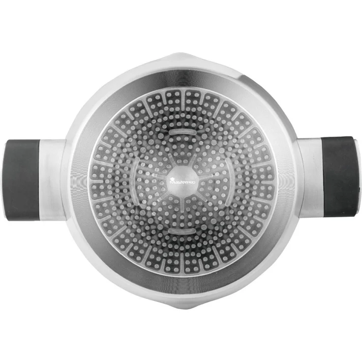 MasterPRO Kochtopf Alu-Kochtopf Topf Ø 20 cm mit Glasdeckel Induktion, Aluminium – Bild 2
