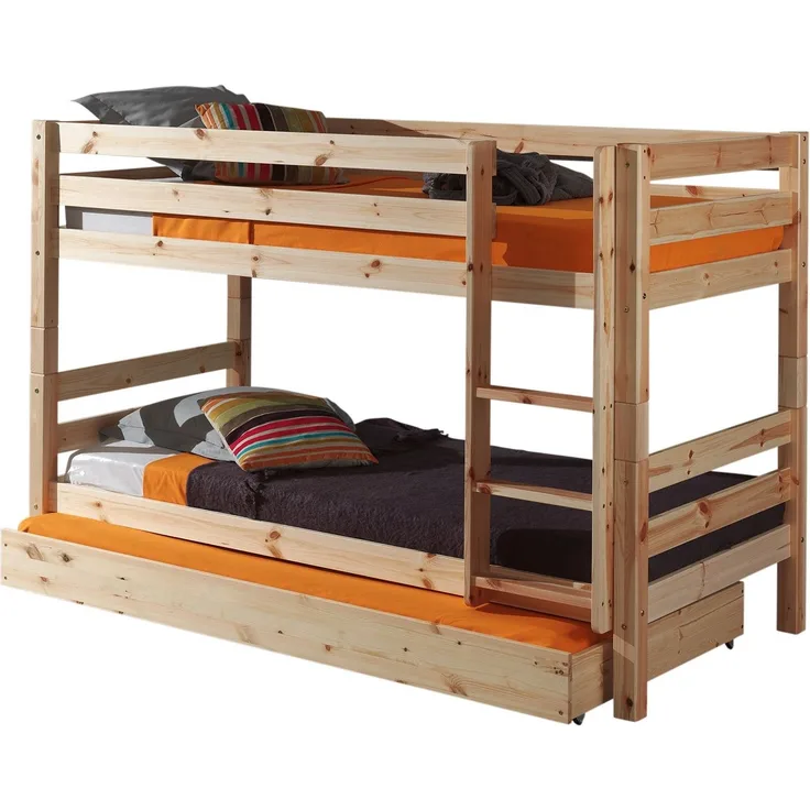 Etagenbett Karolina 210x105x140 Hochbett Massivholz natur