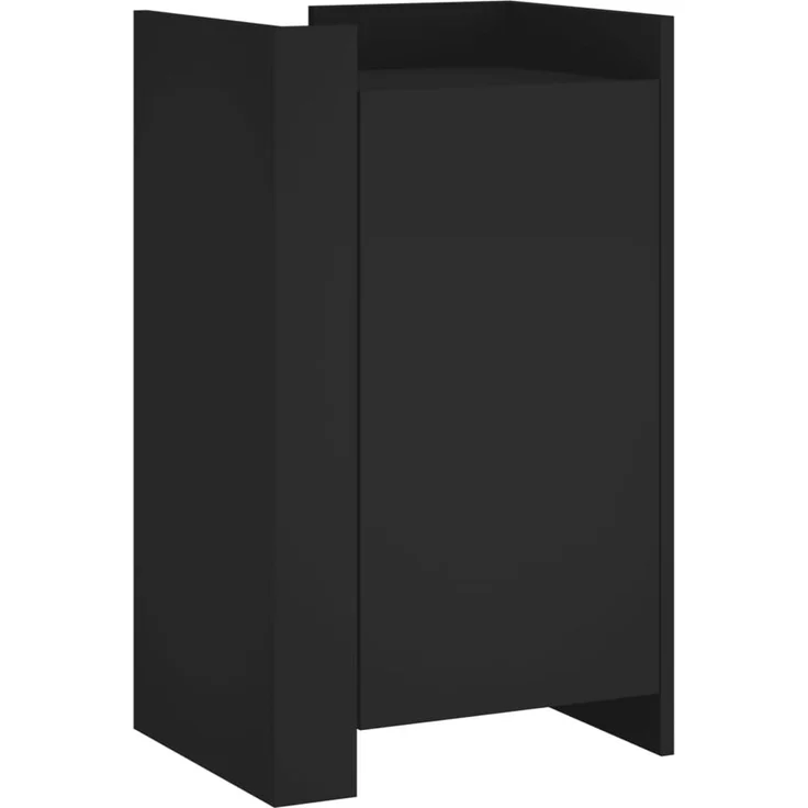 Highboard Schwarz 45 x 35 x 75 cm Holzwerkstoff – Bild 1