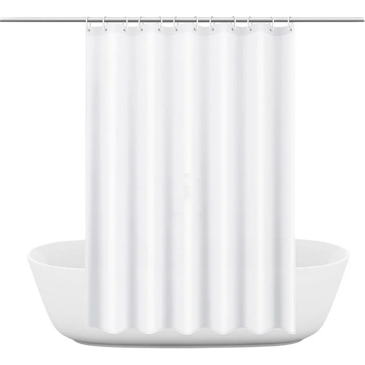 Agger Duschvorhang Anti-Schimmel Badezimmervorhang, Wasserdicht und Waschbar Breite 180 cm (1-tlg), Perfekt für Badewanne & Dusche – Bild 1