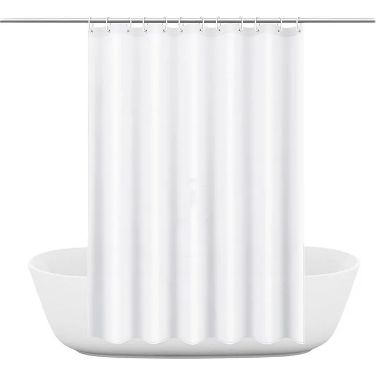 Agger Duschvorhang Anti-Schimmel Badezimmervorhang, Wasserdicht und Waschbar Breite 180 cm (1-tlg), Perfekt für Badewanne & Dusche