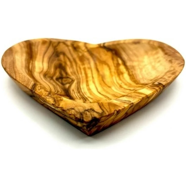 Olivenholz-erleben Snackschale in Herzform aus Olivenholz, Breite ca. 14 cm, (1-tlg), Die Herzform bringt Wärme und Natürlichkeit in jeden Raum – Bild 3