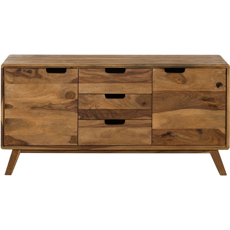 Sideboard Sheesham 134x40x65 natur sandgestrahlt lackiert MALMÖ 2 #207 – Bild 7