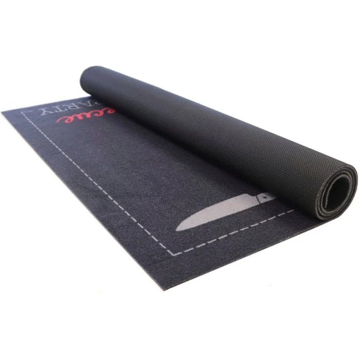 Primaflor-Ideen in Textil Fußmatte BBQ Grillunterlage GRILL PARTY, Made in Belgium, rechteckig, Höhe: 5 mm, Grillmatte ideal als Bodenschutz, ruschhemmend, waschbar – Bild 3