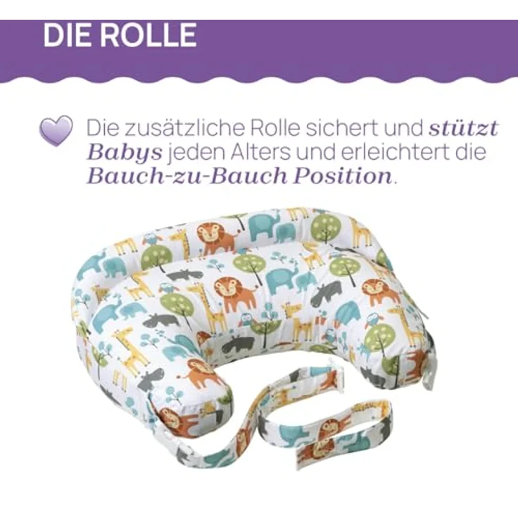 Boppy Deluxe Stillkissen, Brust und Flasche Fütterung Unterstützung, ergonomische Form mit Mutter und Baby zu unterstützen, volle Polsterung, abnehmbar und waschmaschinenfest, 0M + – Bild 5