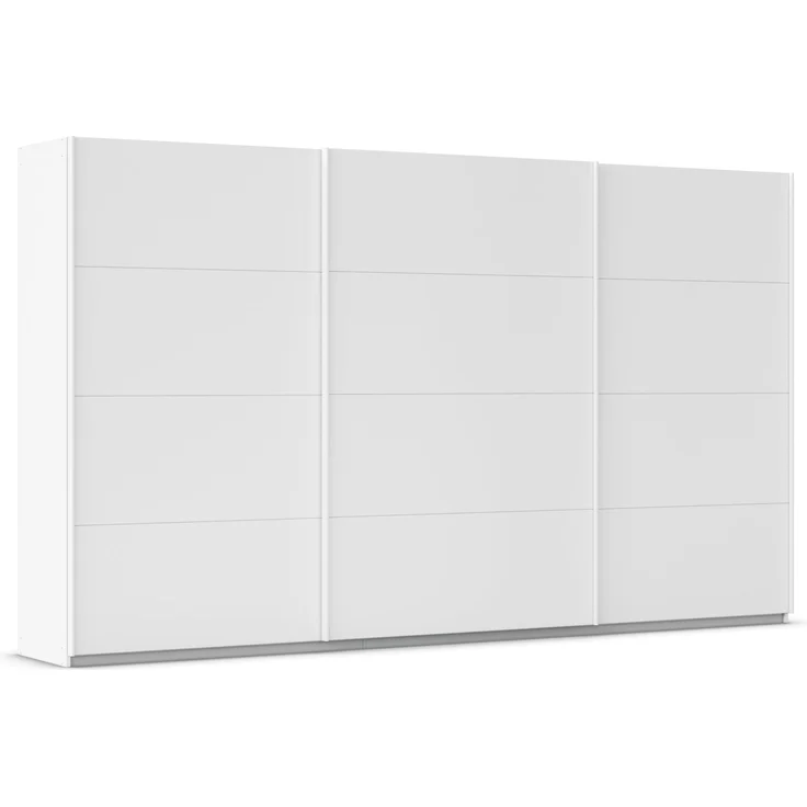 Rauch Möbel Kulmbach, Kleiderschrank mit Schwebetüren für Schlafzimmer, Kinderzimmer, Jugendzimmer, Garderobe, Flur, 3-türig, Zubehör Basic, Farbe Weiß, Breite 360 cm