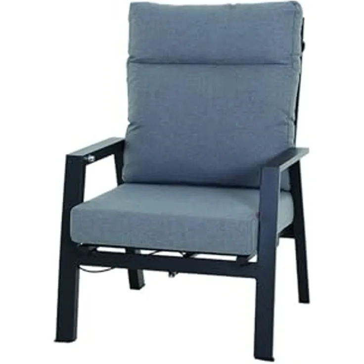 Siena Garden Loungesessel Valencia Aluminium Ranotex®-Gewebe grau J04048