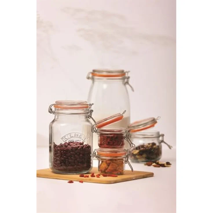 Kilner Einmachglas mit Bügelverschluss 250 ml quadratisch, Luftdichtes Vorratsglas mit Edelstahlbügel und Dichtung, Perfekt zum Einmachen, Konservieren und Lagern, spülmaschinengeeignet – Bild 11