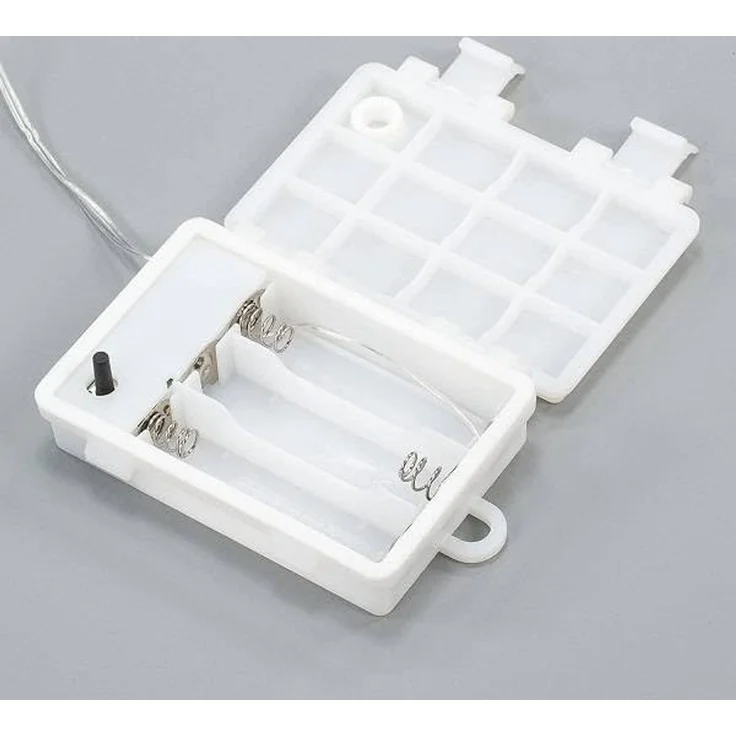 Nipach LED-Lichtervorhang XA11137 Lichtervorhang Schneeflocke kw Batterie – Bild 4