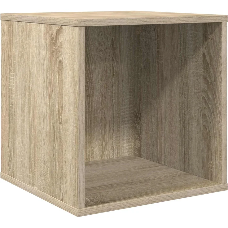 vidaXL Vinyl Album Box Sonoma-Eiche 37 x 36,5 x 38 cm Holzwerkstoff 8012846 – Bild 2