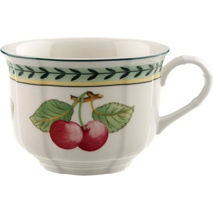 Frühstücksobertasse French Garden Fleurence Villeroy und Boch Kaffeetasse - Mikrowelle geeignet, Spülmaschinenfest