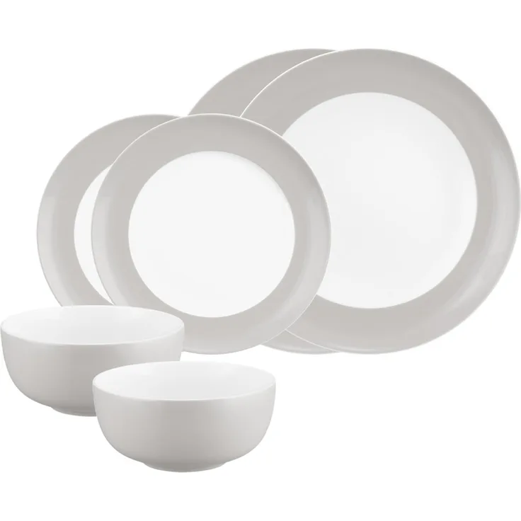 Seltmann Weiden Liberty Pure Colors Basic-Set 6-teilig - New Grey