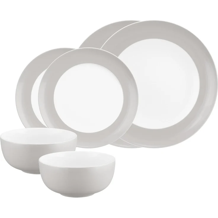 Seltmann Weiden Liberty Pure Colors Basic-Set 6-teilig - New Grey – Bild 1