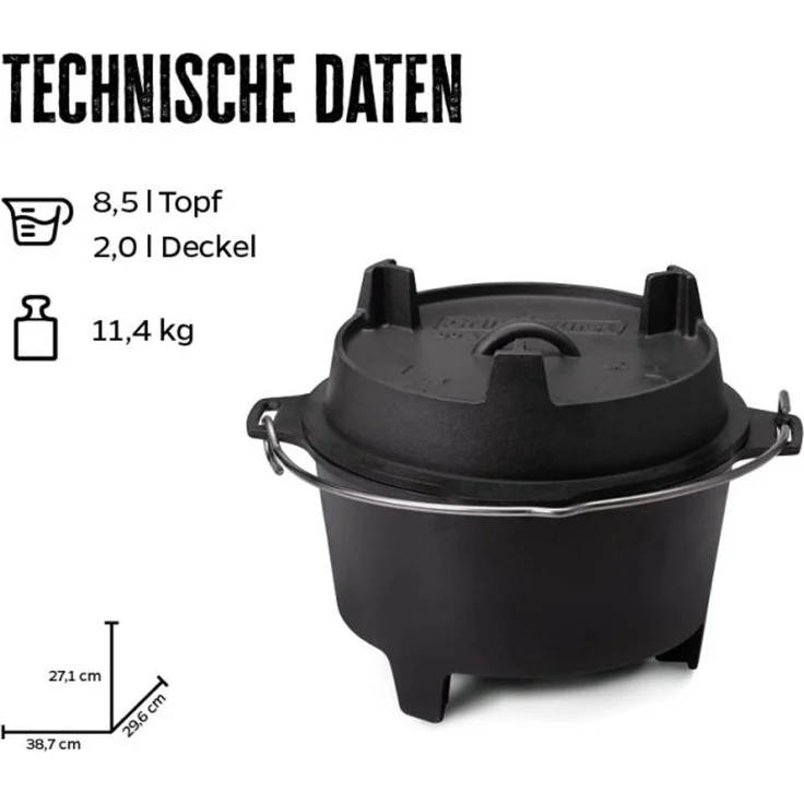 Grillfürst Dutch Oven BBQ Edition DO9 – Bild 2