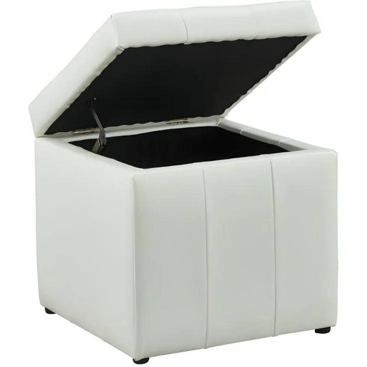 Sitzhocker mit Stauraum SERAFINO - Weiß