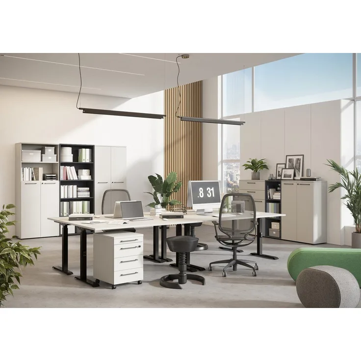 GERMANIA Eckschreibtisch GW-Agenda, höhenverstellbar, verfügbar in verschiedenen Maßen