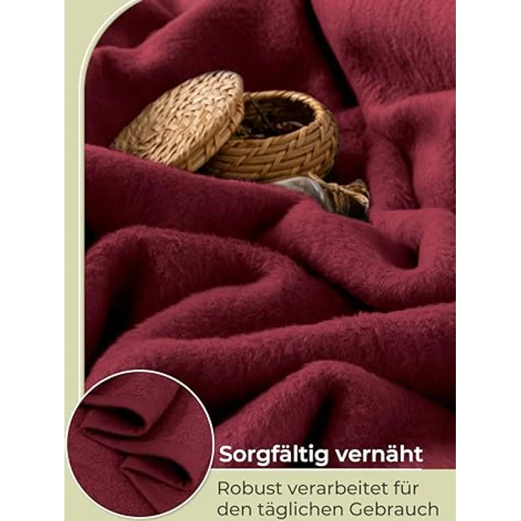 Wohndecke Wohndecke aus Baumwolle - Kuscheldecke, Baumwolldecke -, Laynenburg, Decke als Sofa-decke, Couchdecke, Wolldecke aus Baumwollmix – Bild 7