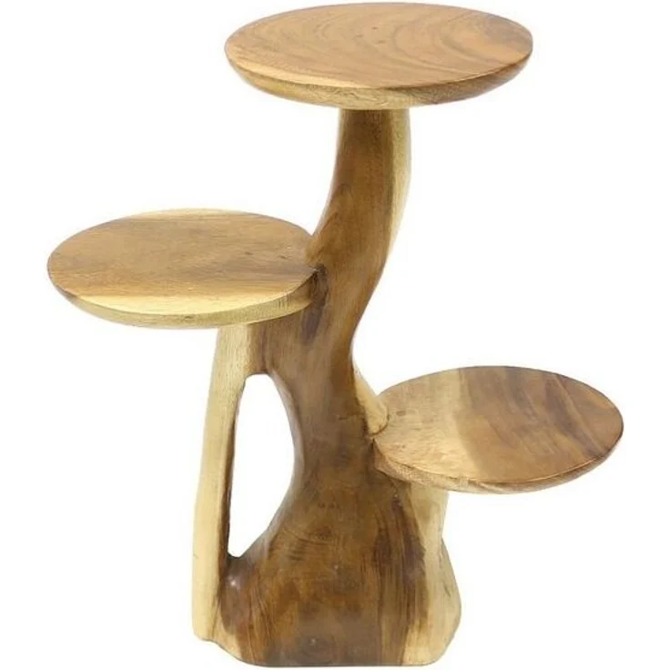 Oriental Galerie Blumenhocker Hocker Blumenständer Natur 60 cm (1 St) – Bild 4