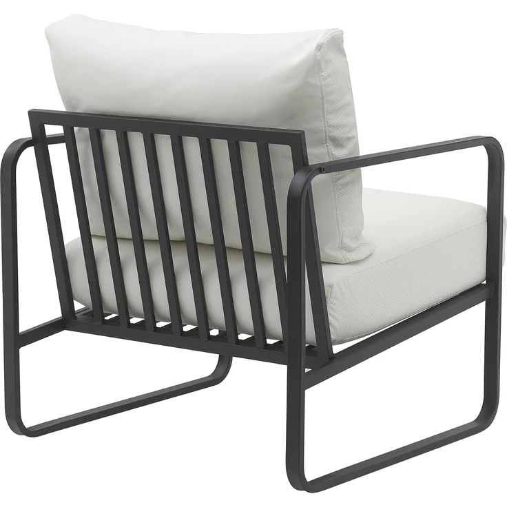 CLP Lounger Manea mit Metallgestell,weiß Kunstleder – Bild 5