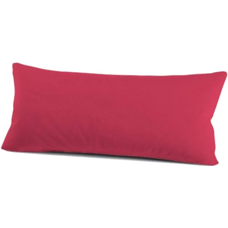 Schlafgut Kissenbezug Basic Jersey Baumwolle|Kissenbezug einzeln 40x80 cm| kirsche