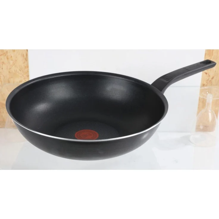 Tefal Wokpfanne 28cm Schwarz Antihaft Braten Kochen Küche Schmoren Gemüse Speise – Bild 14