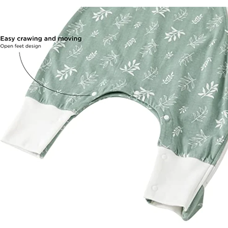 Duomiaomiao Schlafsack Sommer, Schlafsack mit füßen 0.5 tog, Dünne Sommerschlafsack mit füßen, 100% Baumwolle Schlafsack Kinder Sommer 1-2 Jahr – Bild 5