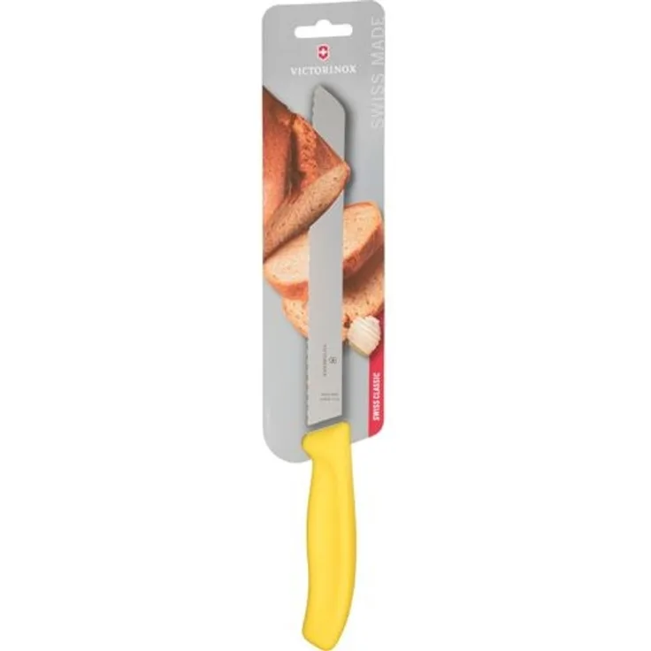Victorinox Brotmesser 21cm gelb Wellenschliff