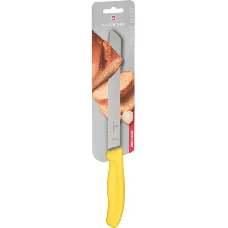 Victorinox Brotmesser 21cm gelb Wellenschliff