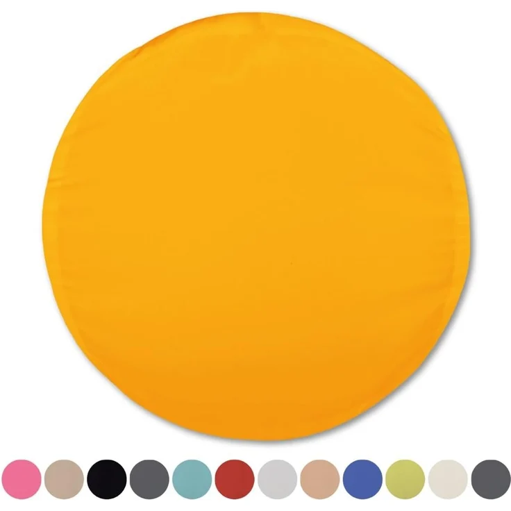 Kissenhülle Dekokissen Kissenbezug Microfaser - viele Größen und Farben Orange Ø 50 cm – Bild 2