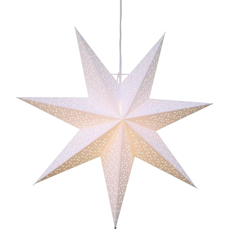 Weihnachtsstern Dot 3D Papierstern, Weiß, E14 Fassung, Ø 54 cm – Bild 1