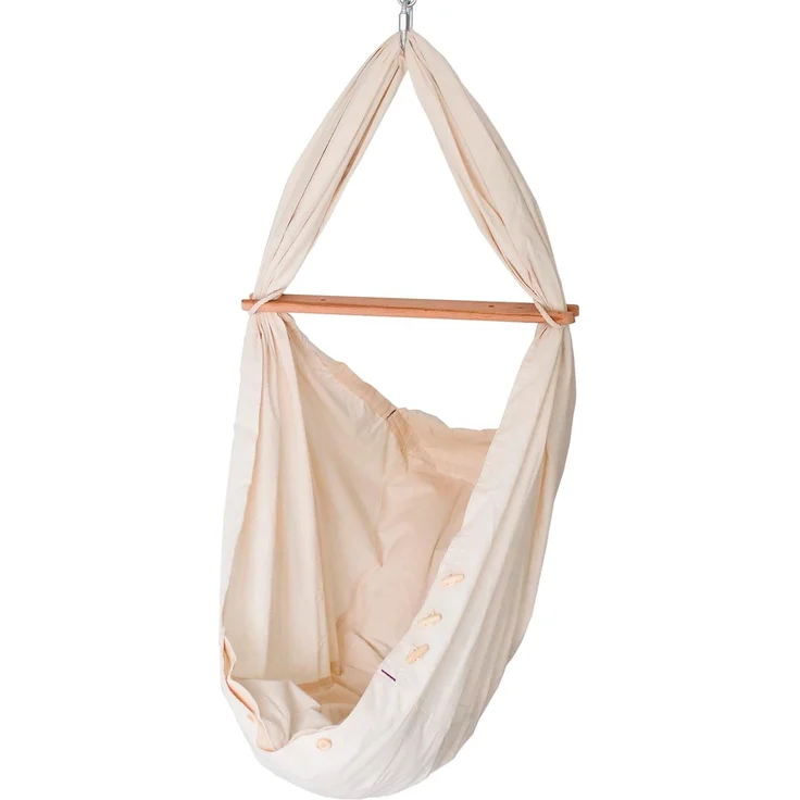 Federwiege mit Tipi Bio Weiß Schafwolle – Bild 4