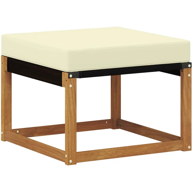 vidaXL Outdoor-Sofagarnitur 6 stk. 6-Sitzer Natur und Creme 3368821 – Bild 4