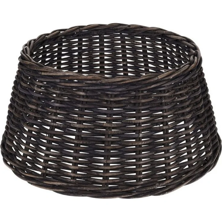 Spetebo Weihnachtsbaumdecke Rattan Weihnachtsbaumrock aus Weide 60 cm - braun (1-tlg), Abdeckung für den Christbaum Ständer – Bild 4