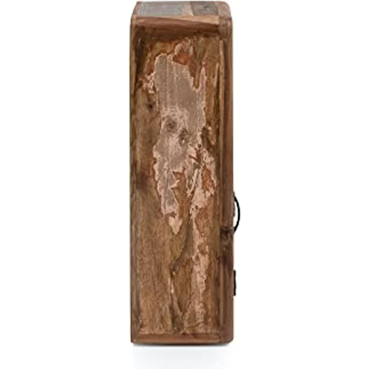Hängeschrank Kalkutta II mit Fach 35x65x20 cm Woodkings Wandschrank Bad schmal Medizinschrank Dekoschrank recyceltes Hartholz mehrfarbig – Bild 6